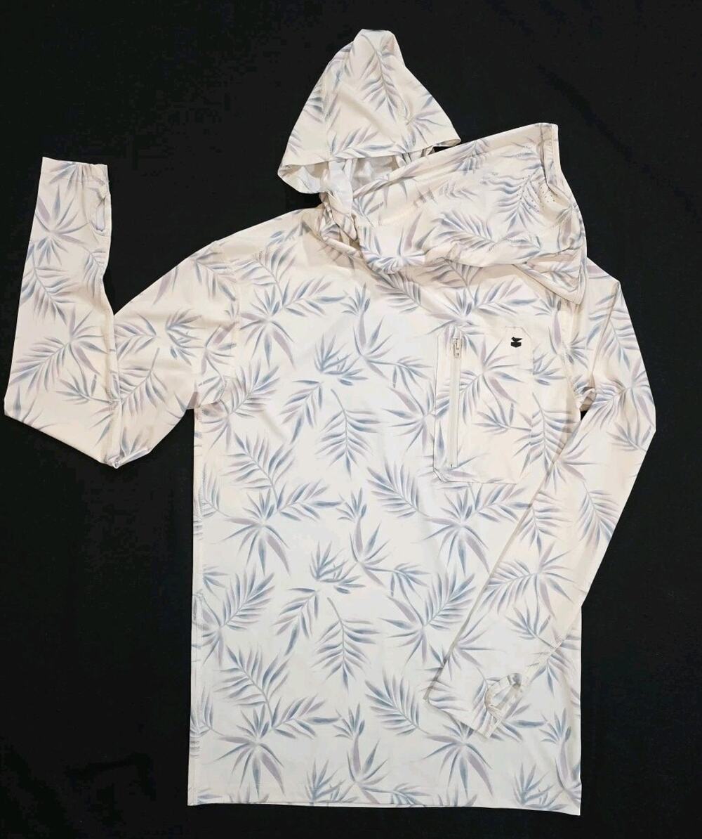 Jetty “Draw Your Own Line” Surf Sun Base Hoodie W/ Built In Neck Gaiter - Small